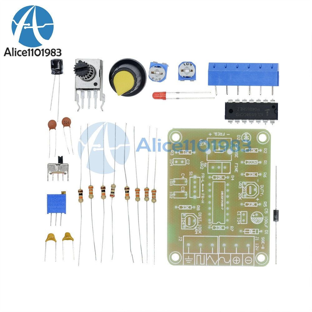 ICL8038 Monolithic Function Signal Generator Module Sine Square Triangle KIT