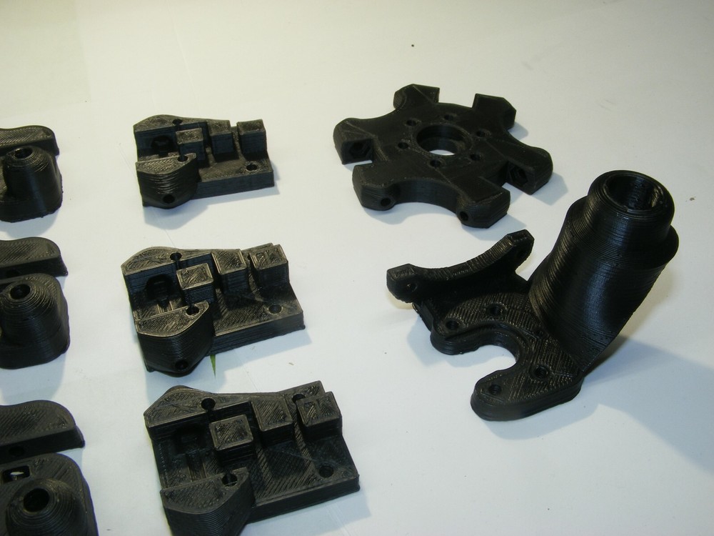 KOSSEL PLASTIC SET EFFECTOR ROLLER SLIDER CARRIAGES SENSOR MOUNT 3D USA