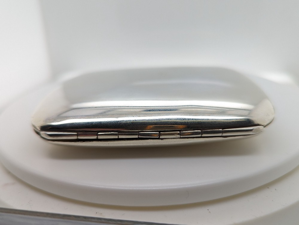 Silver Cigarette Case with Concealed Erotic Enamelled Scene