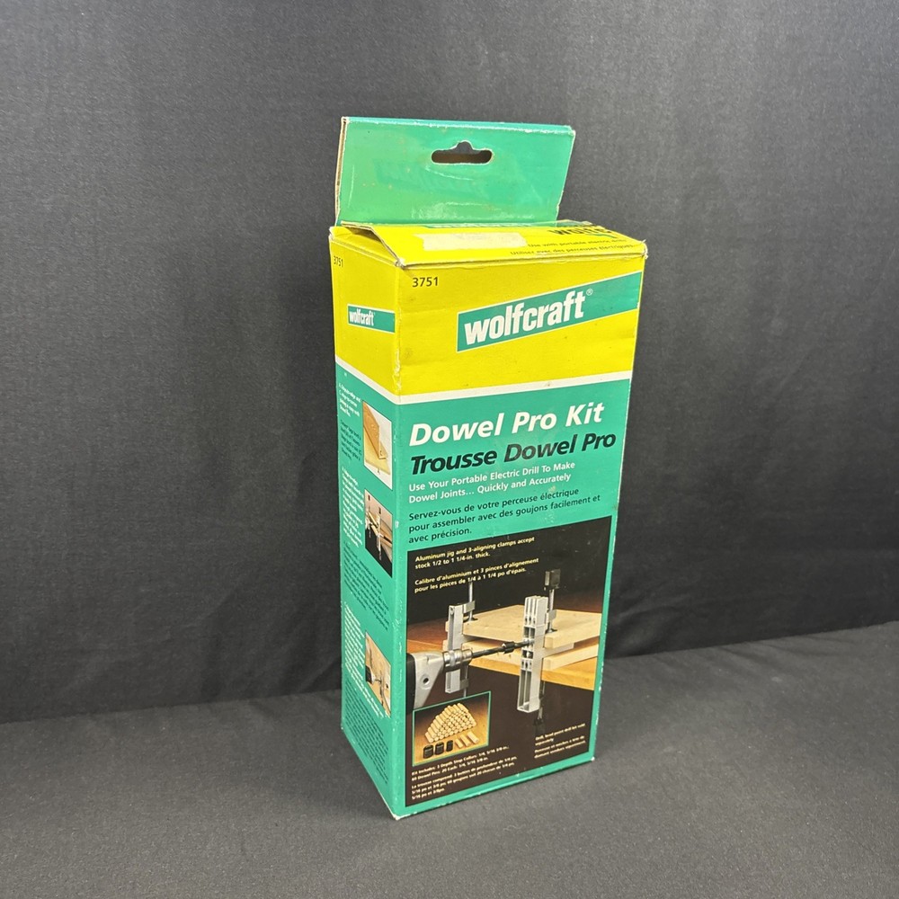 Wolfcraft Dowel Pro Kit - Dowel Joint Kit - complete and unused