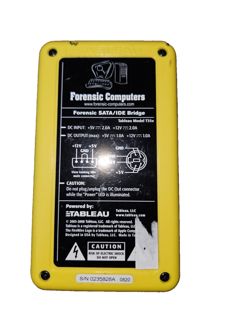 Tableau Digital Intelligence T35e UltraBlock Forensic SATA/IDE Bridge -Unit Only