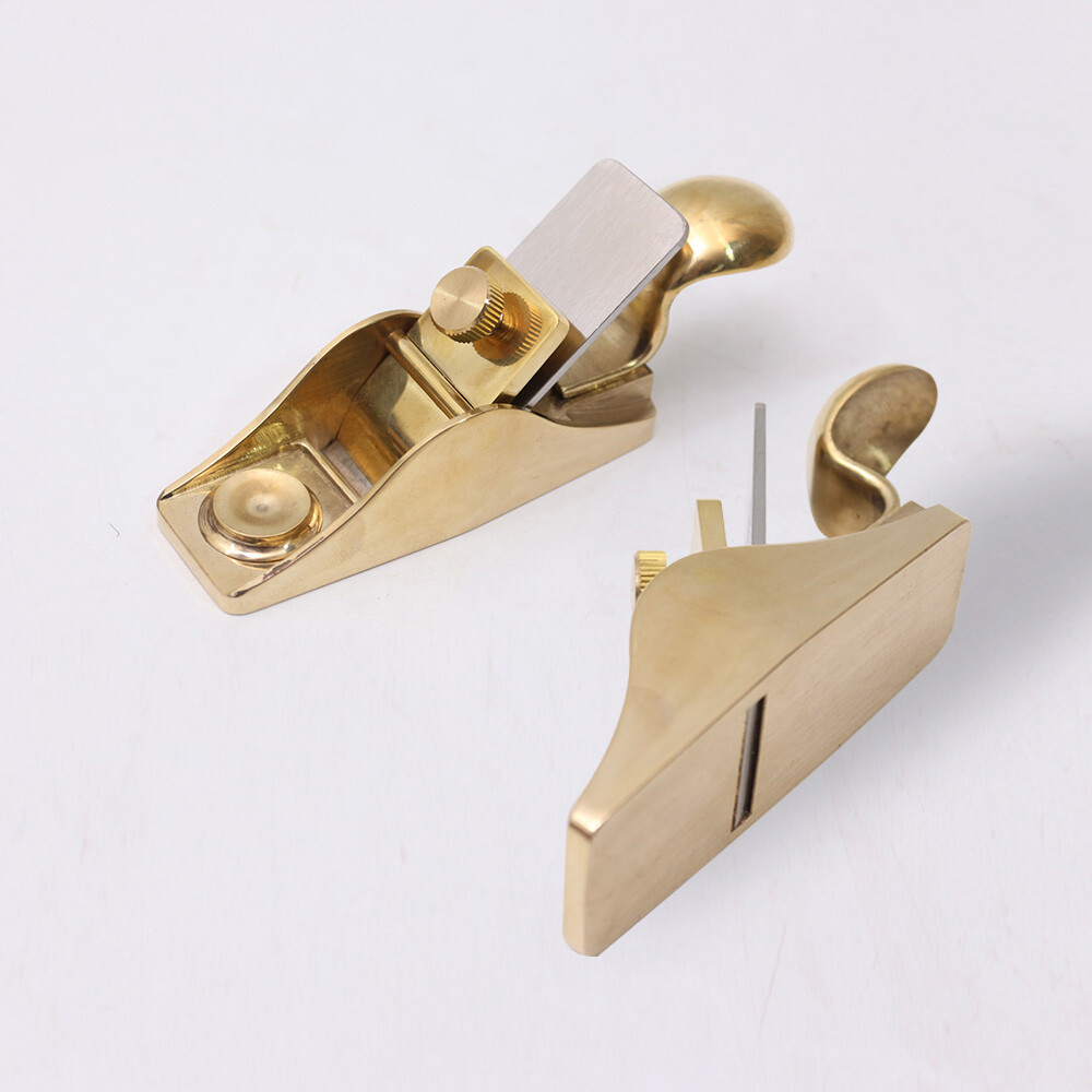 5pcs Violin Making Tools Mini Brass Planes Blade wood project Curved Bottom