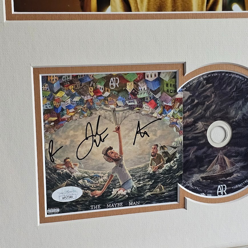 AJR SIGNED The Maybe Man CD Autographed JSA Certified Framed