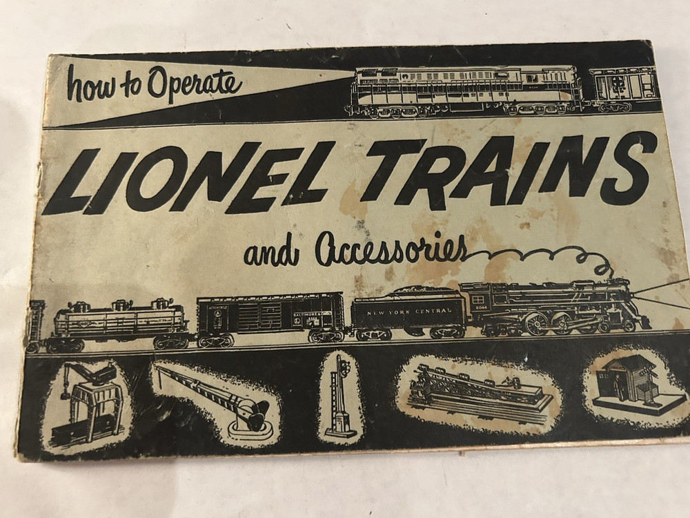 Instructions For Assembling and Operating Lionel Trains - 1954