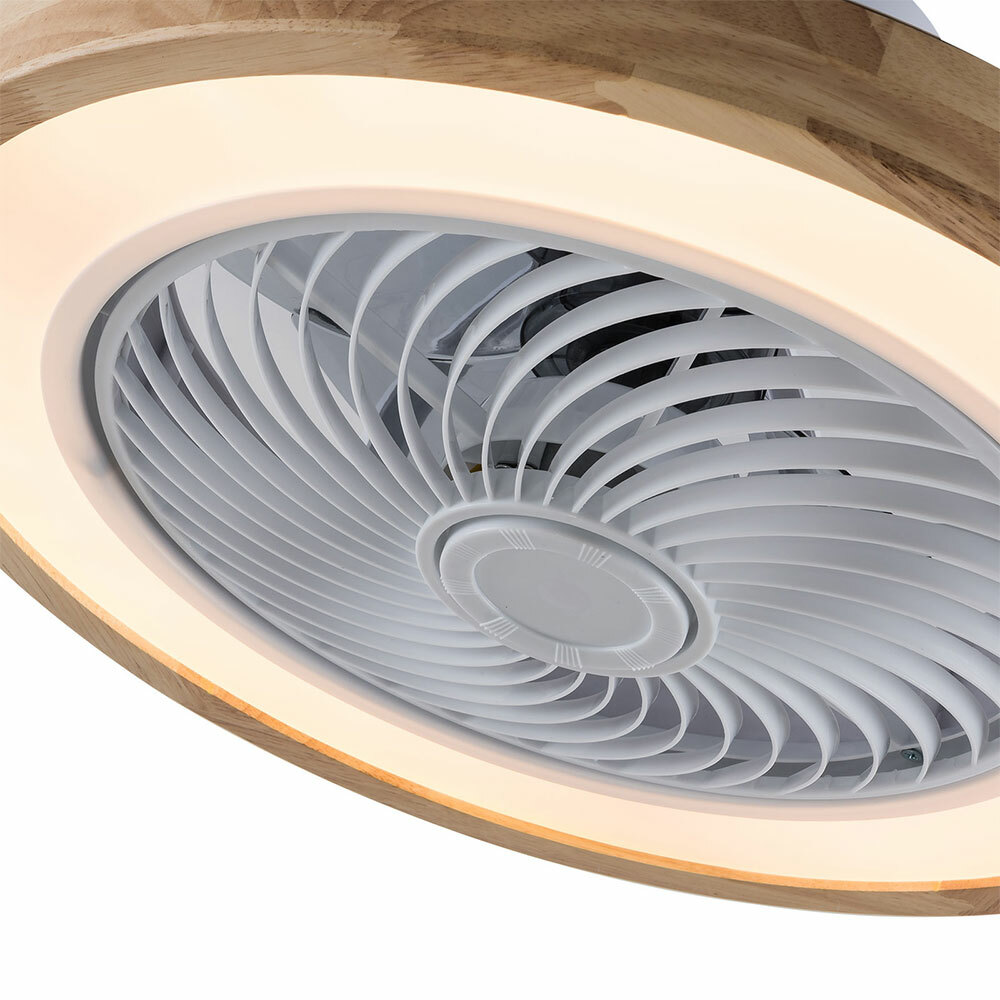 Ceiling Fan Light+Remote Control Modern Invisible fan LED Light Ceiling Mounted