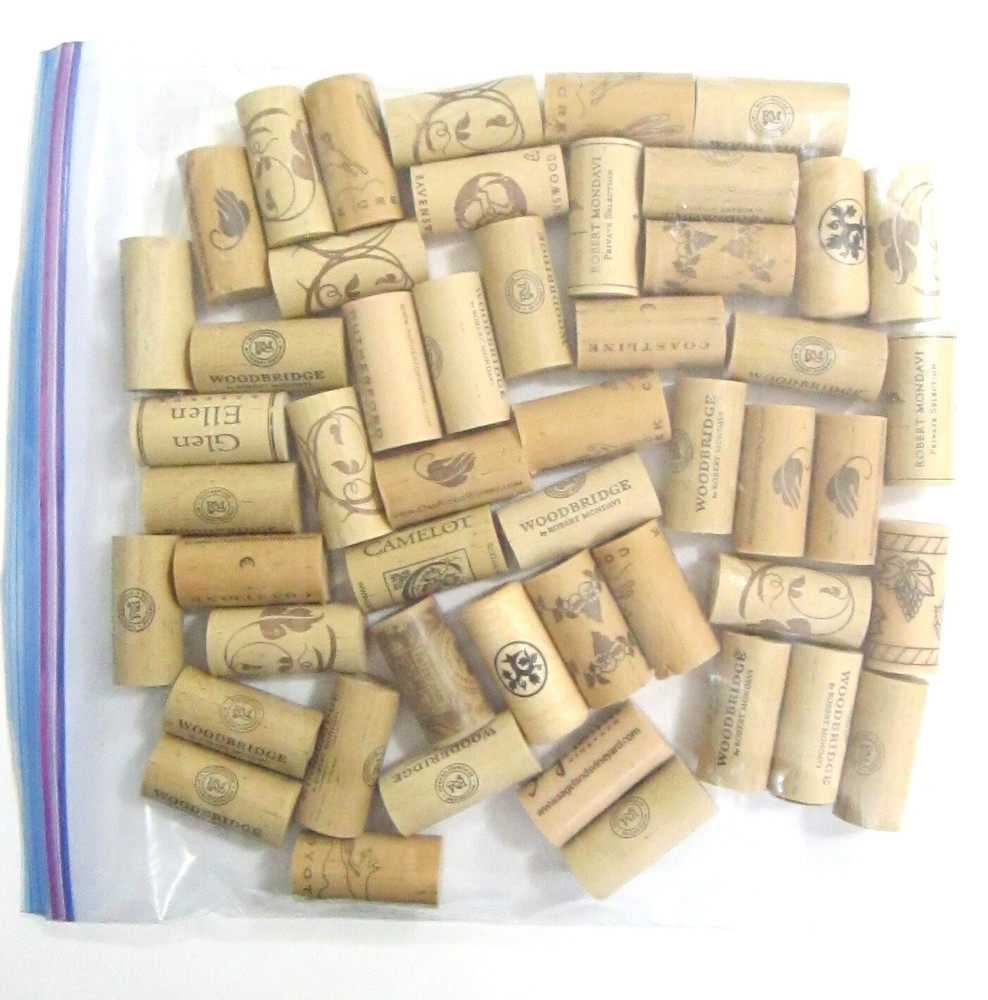 50**Wine Corks** High Quality, All synthetic Used corks--Great for Crafting!