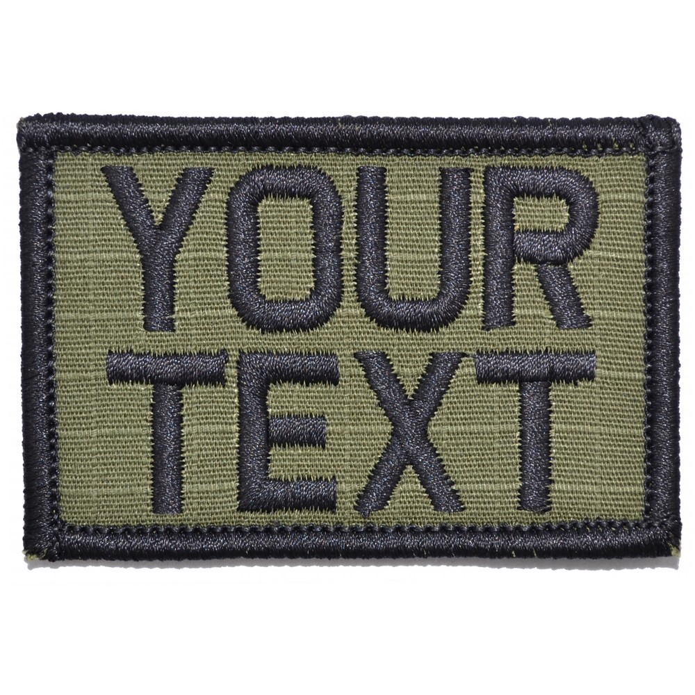 Custom 2x3 Name / Text Patch with Hook Fastener