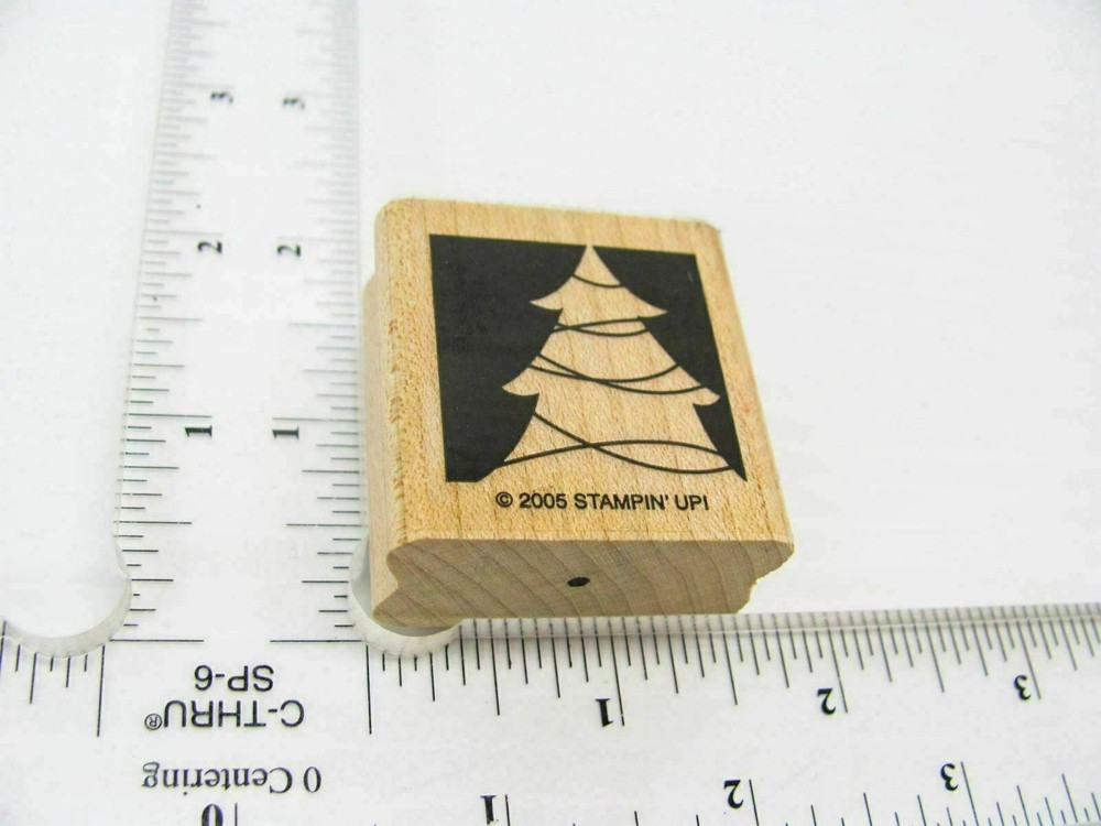 Christmas Tree Rubber Stamp - Stamp Set A514