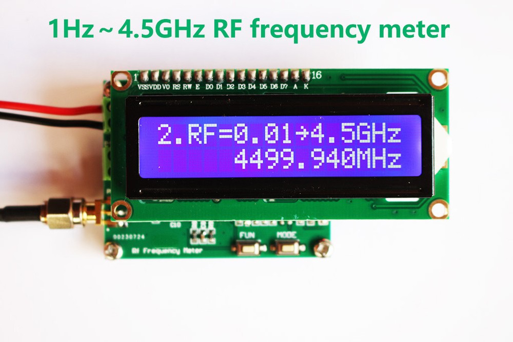 1Hz～4.5GHz RF HF Frequency Meter