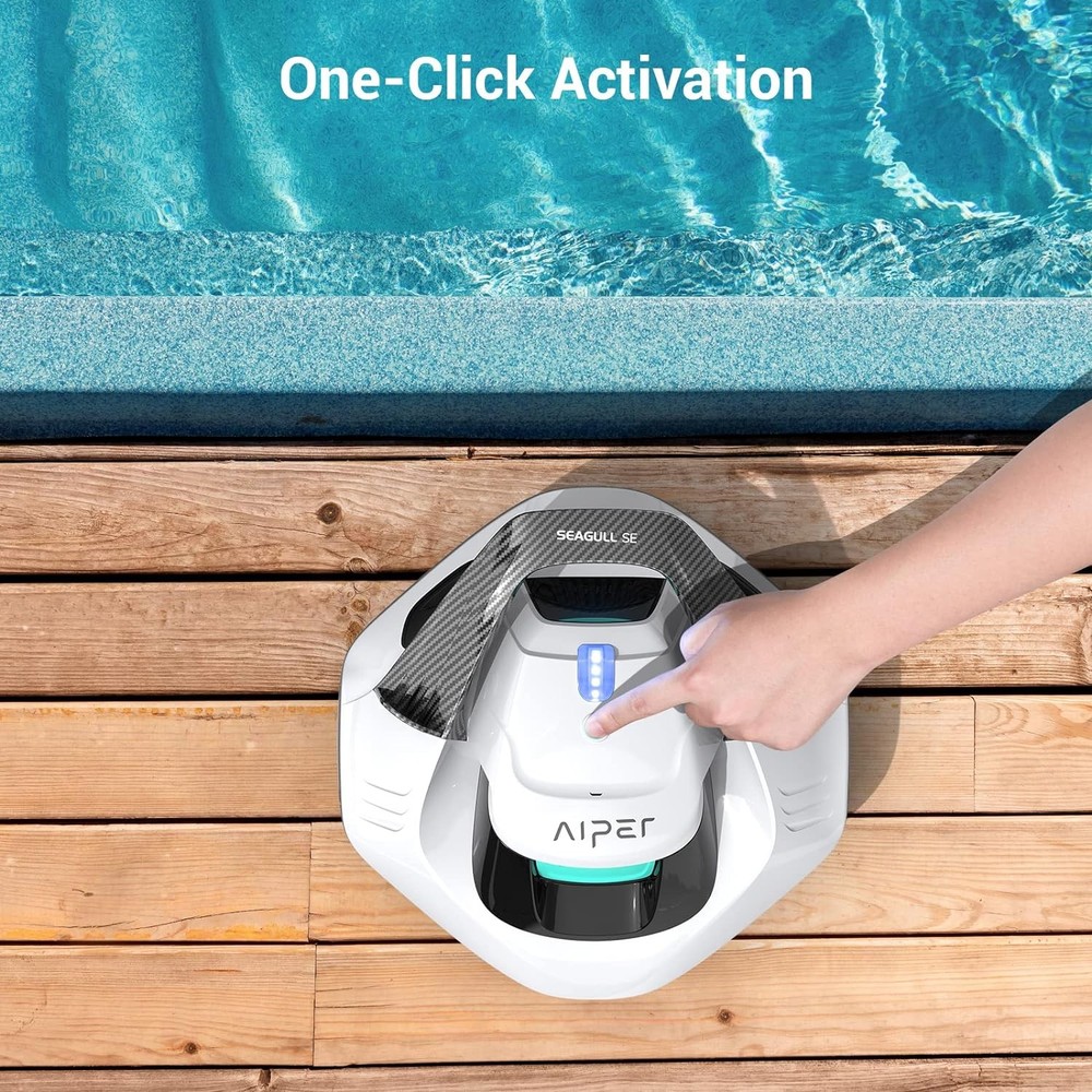 AIPER Seagull SE Cordless Robotic Pool Cleaner - White