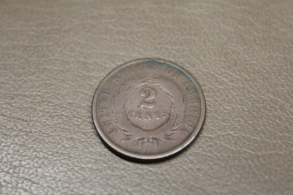 1867 US TWO CENT COIN *USED*