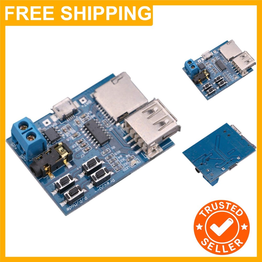 Versatile TF Card & U Disk Audio Decoder Module with Automatic Playback Feature