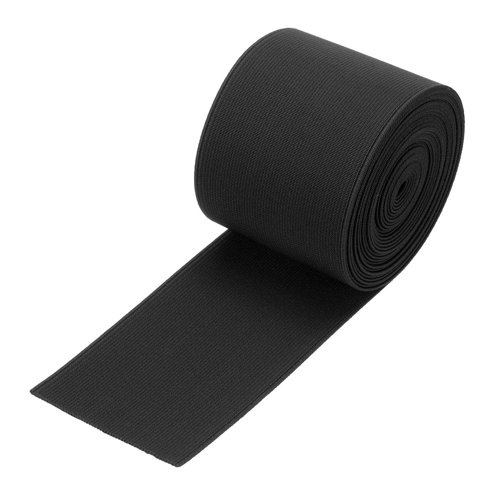 Elastic Bands for Sewing 3"7cm 5 Yard Black Knit Elastic Spool High Elasticit...