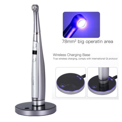 Dental Wireless LED Curing Light 1 Second Curing 3200mW/cm² with 4 Powerful LEDs