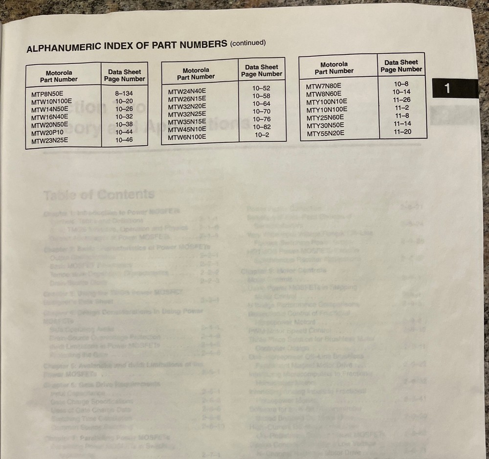 MOTOROLA Power MOSFET Transistor Device Data 1995