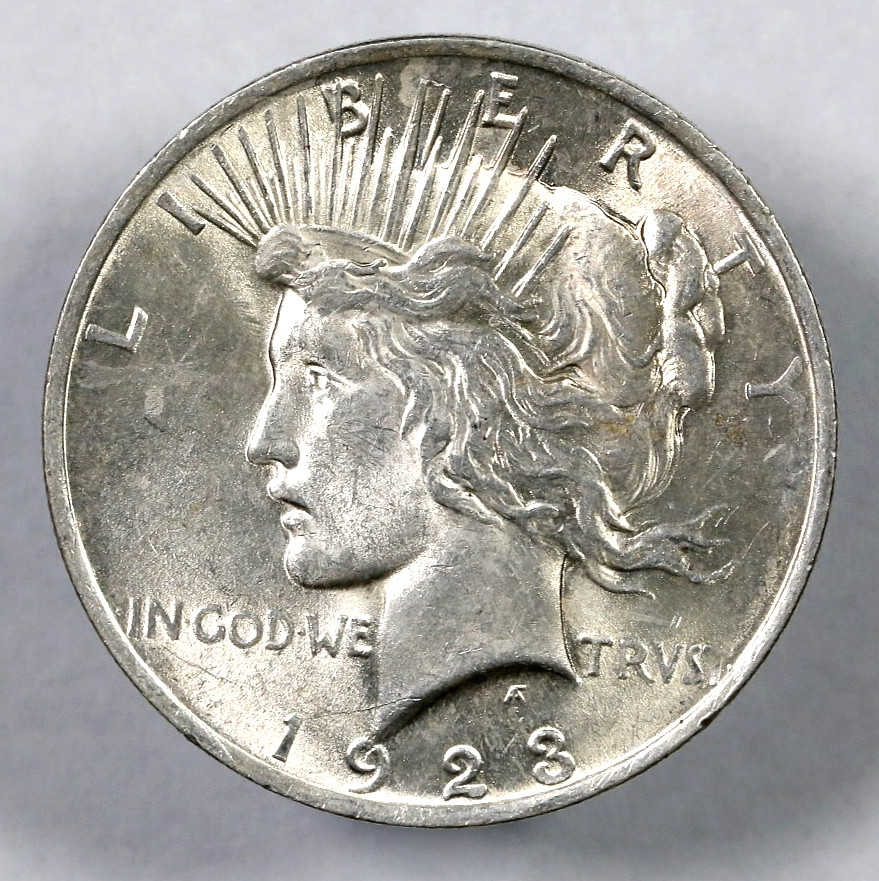 1923 Peace Silver Dollar - BU - Strong Luster - #140
