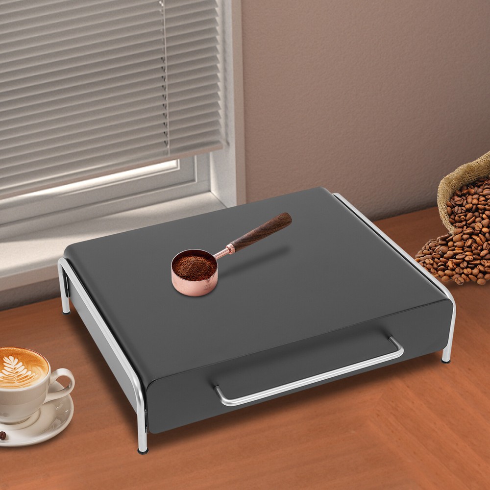 Black Modern Coffee Capsule Organizer, Coffee Capsule Storage Drawer