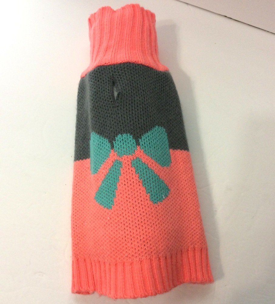 Small Knitted Dog Sweater With Turtle Neck