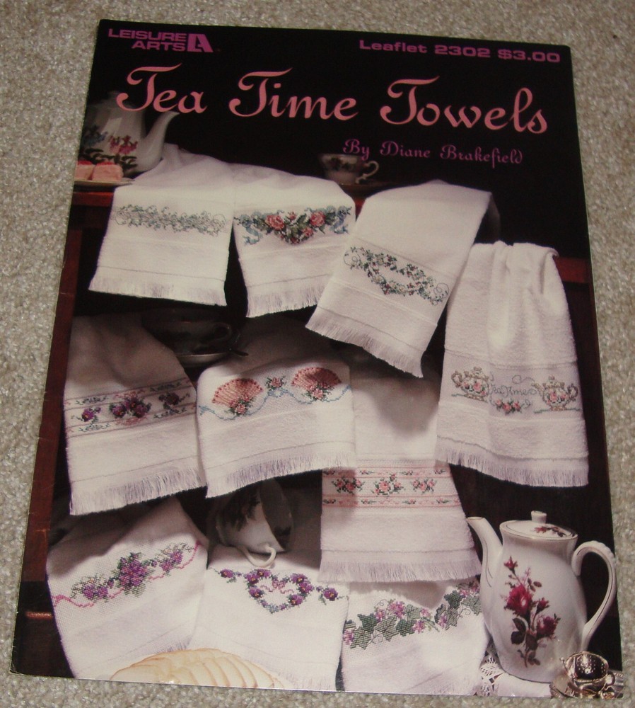 Leisure Arts 'Beaded Bouquets' Counted Cross Stitch Pattern - New