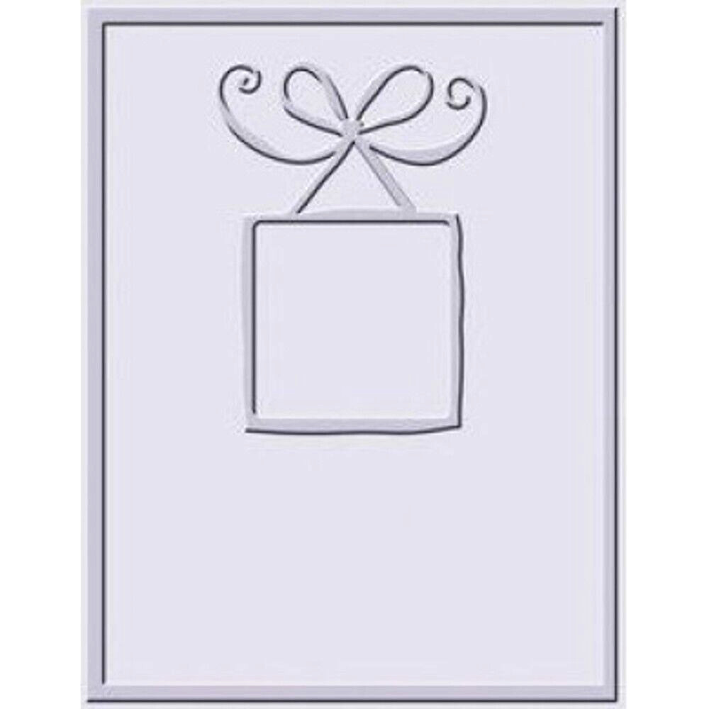 NEW Cuttlebug BOW FRAME EMBOSSING FOLDER Photo Frame Gift/Present Background