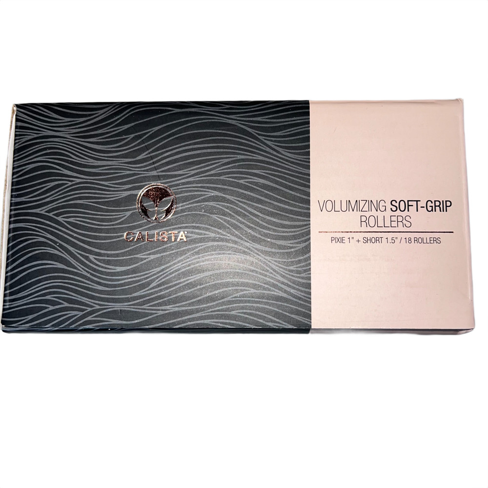 Calista Self Grip Rollers Volumizing Set Short Pixie Clips Case Flex Spray New