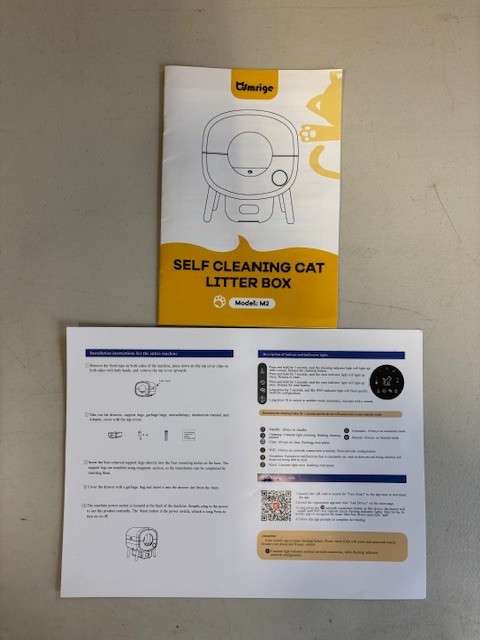 Cumrige M2 Automatic Self-Cleaning Cat Litter Box Large Capacity App Control