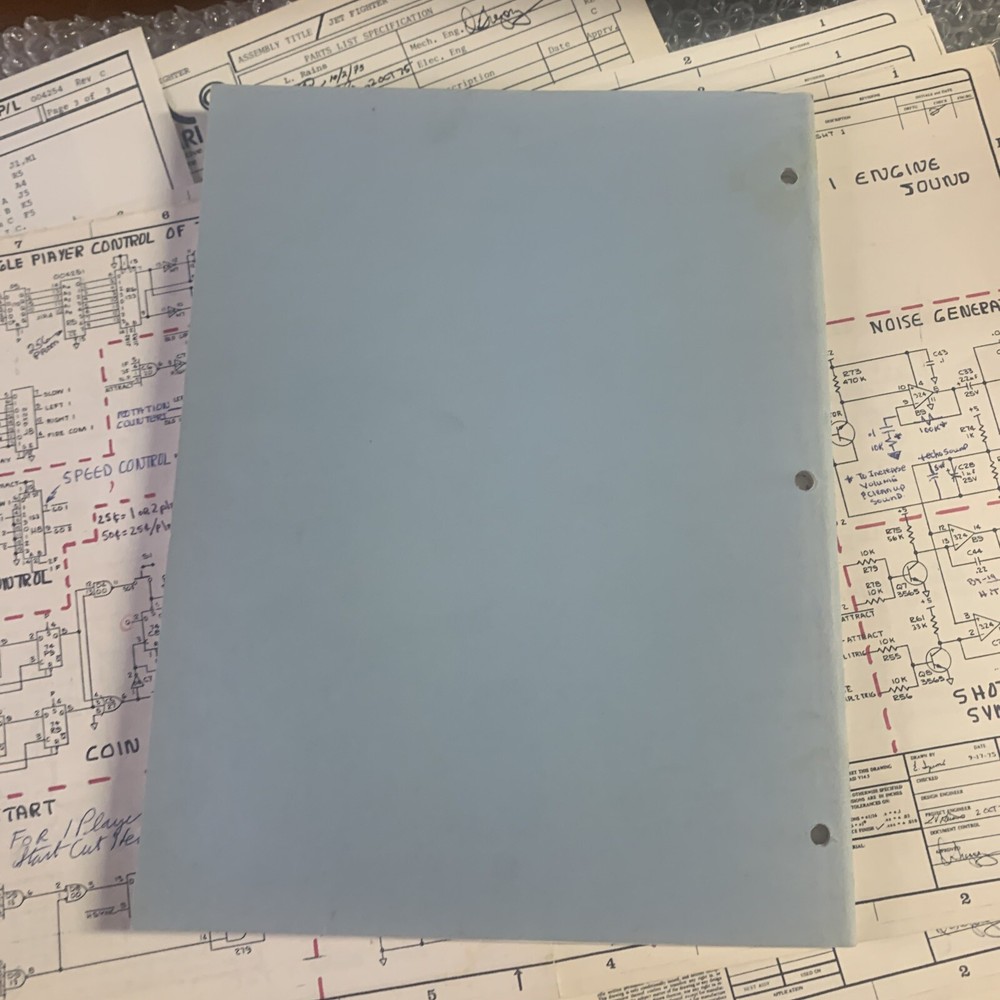 Original Jet Fighter Atari arcade Video game manual