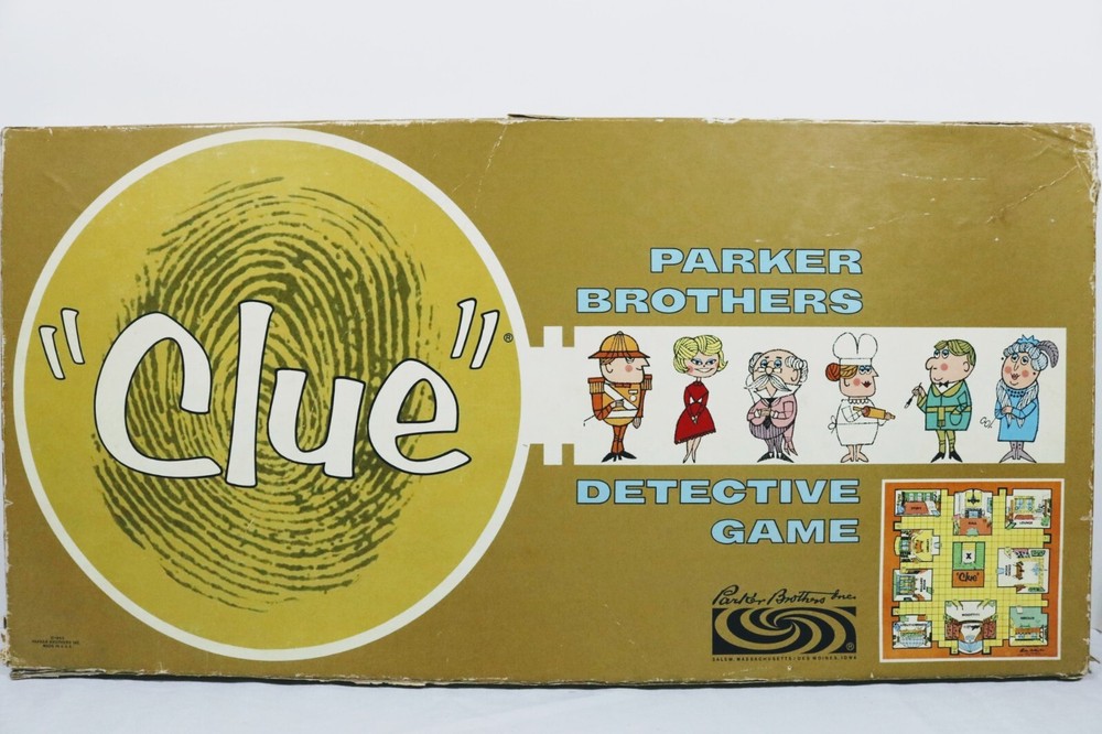 1950 Game Clue Detective Game