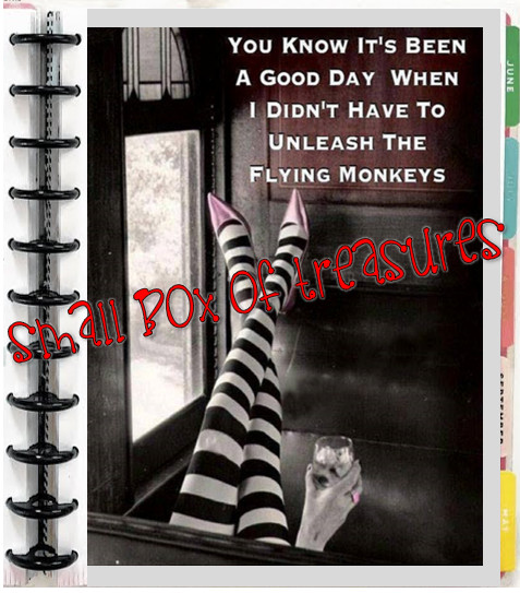 Flying Monkeys Two Sided Dashboard 4 use w BIG Happy Planner~