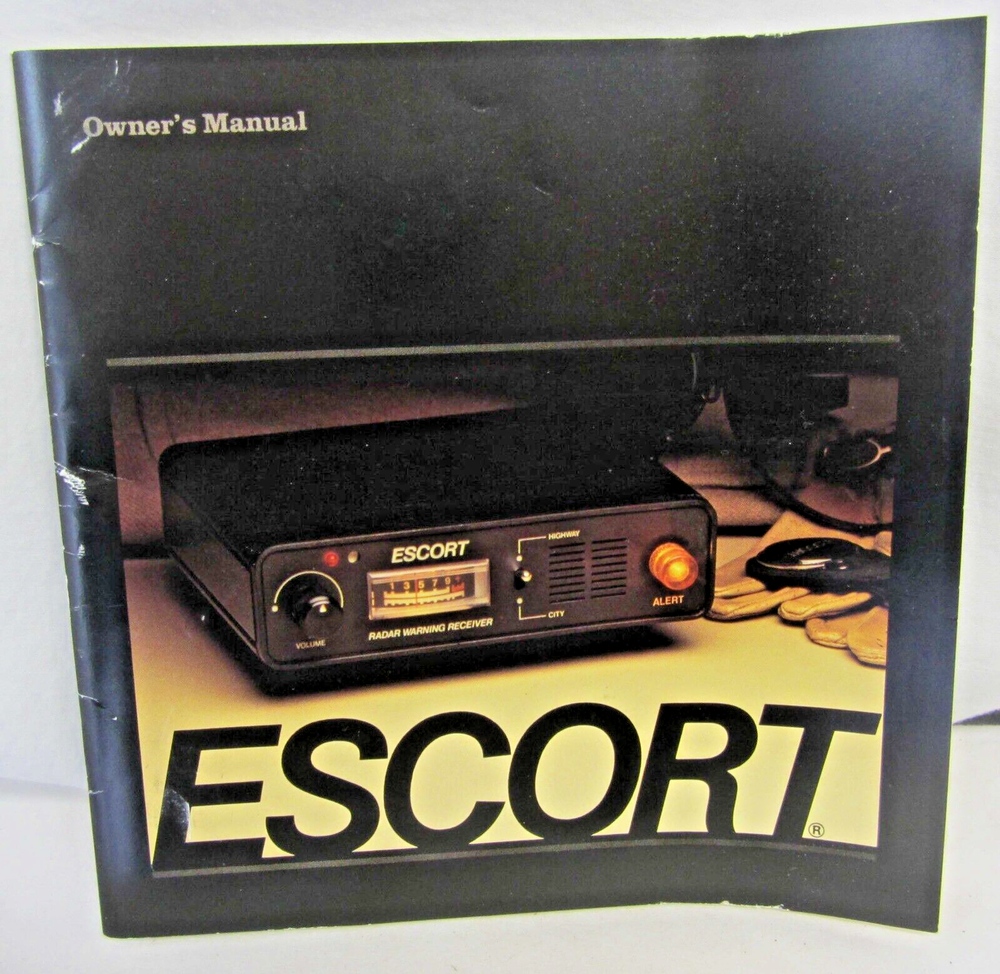 Vintage Escort Cincinnati Microwave Radar Warning Receiver Detector with Case