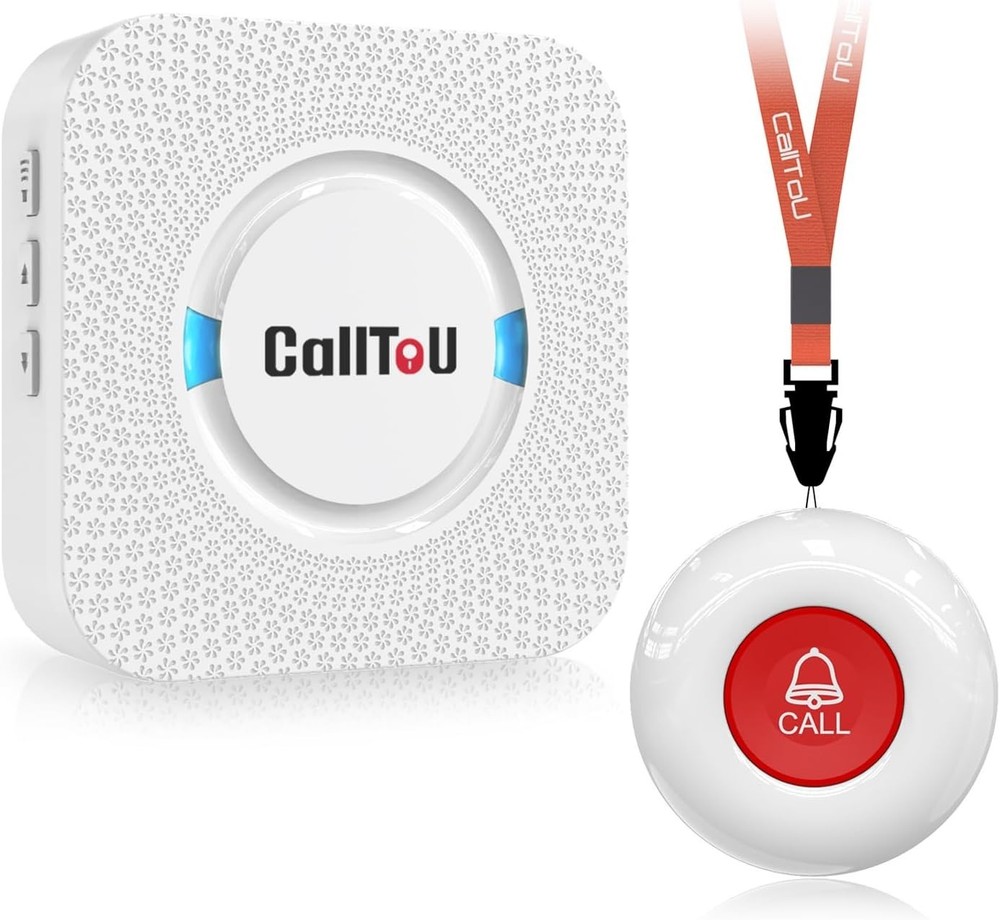 Nurse Alert Wireless Call Button with Waterproof Transmitter & 55 Ringtones
