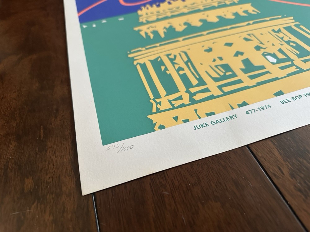 Authentic Guy Juke signed 15x27" silkscreen Austin Capitol 272/1000