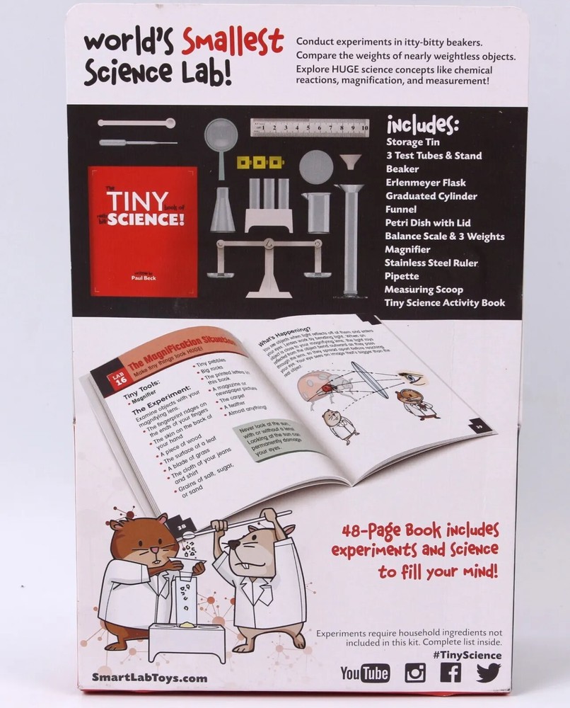 SmartLab Toys Tiny Science - 20 Enormously Fun Experiments. Big Science