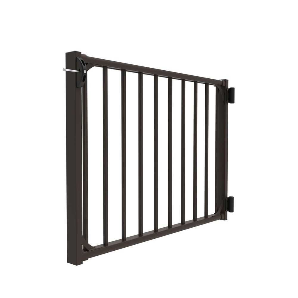 Deckorators 36 in. Weathered Brown Aluminum Rapid Rail Gate Conversion Kit