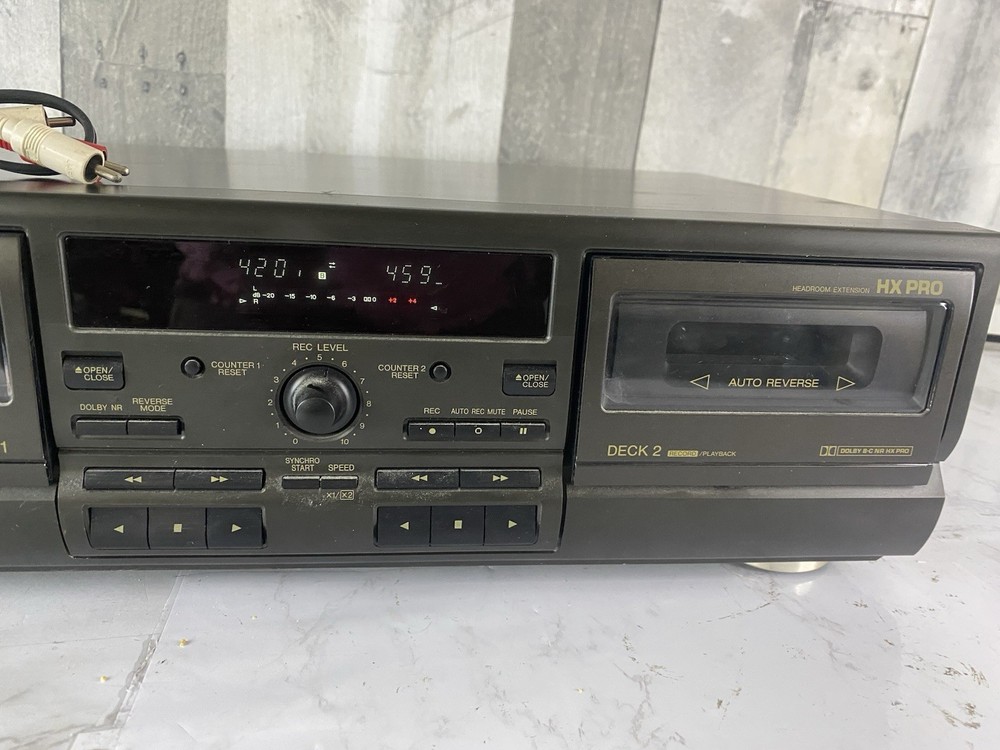 Technics RS-TR373 Dual Cassette Player/ Recorder - Read