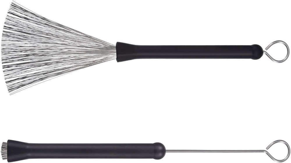 1 Pair Drum Brushes Retractable Wire Brushes Drums Drum Sticks Brush with Comfor