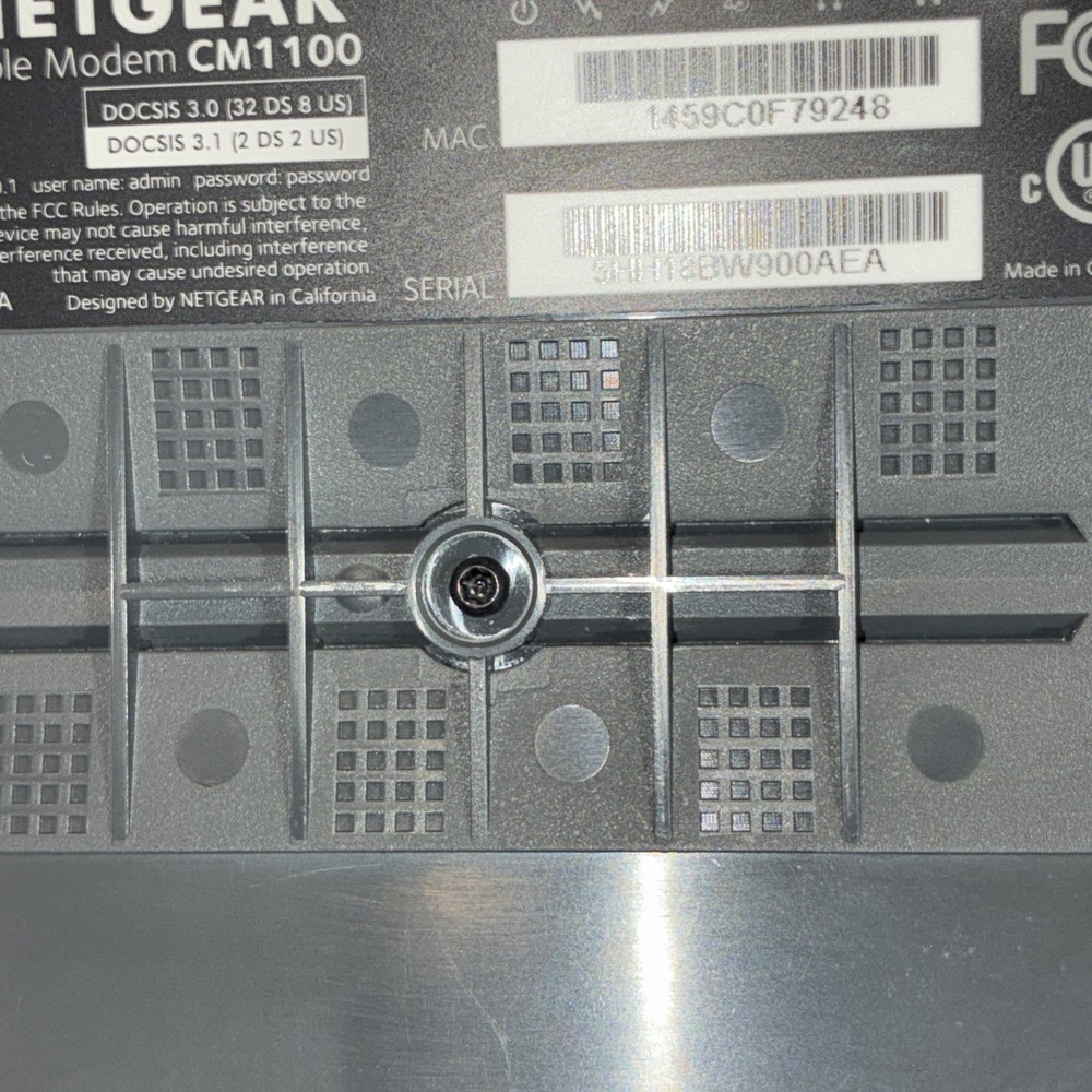 Netgear CM1100 Cable Modem DOCSIS 3.1 Nighthawk