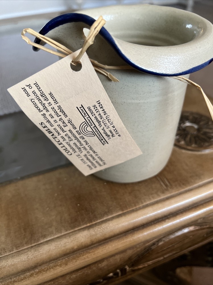 Williamsburg Pottery Candle Keeper Crock