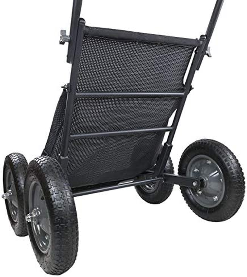 Foldable Deer Game Recovery Cart Compact Design Durable 500 Lbs Capacity Black