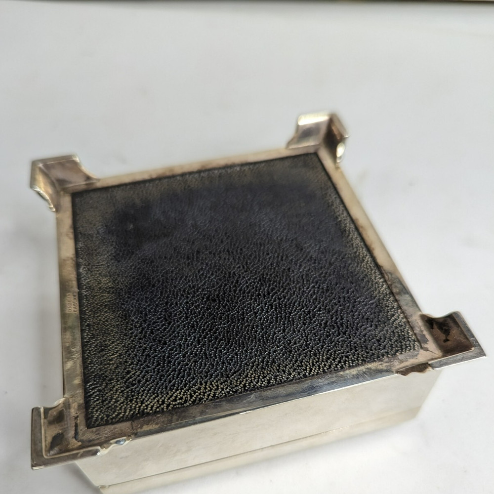 Late Victorian Sterling Silver Cigarette Box & Wood Lining 229.2 Grams