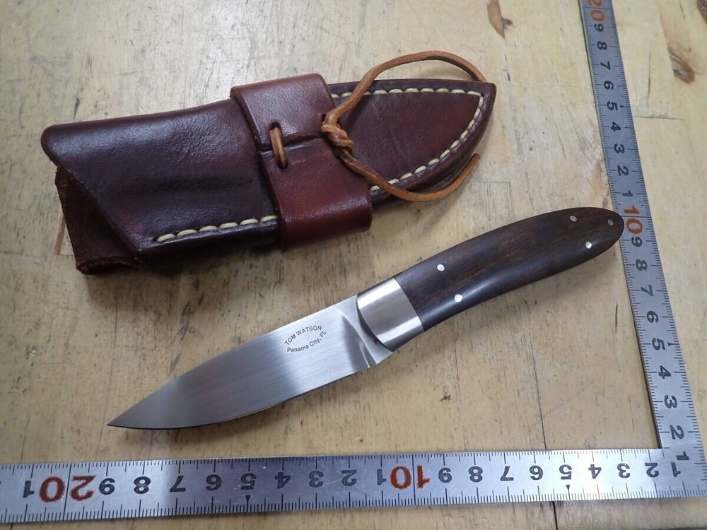 TOM WATSON sheath knife custom knife Panama without box