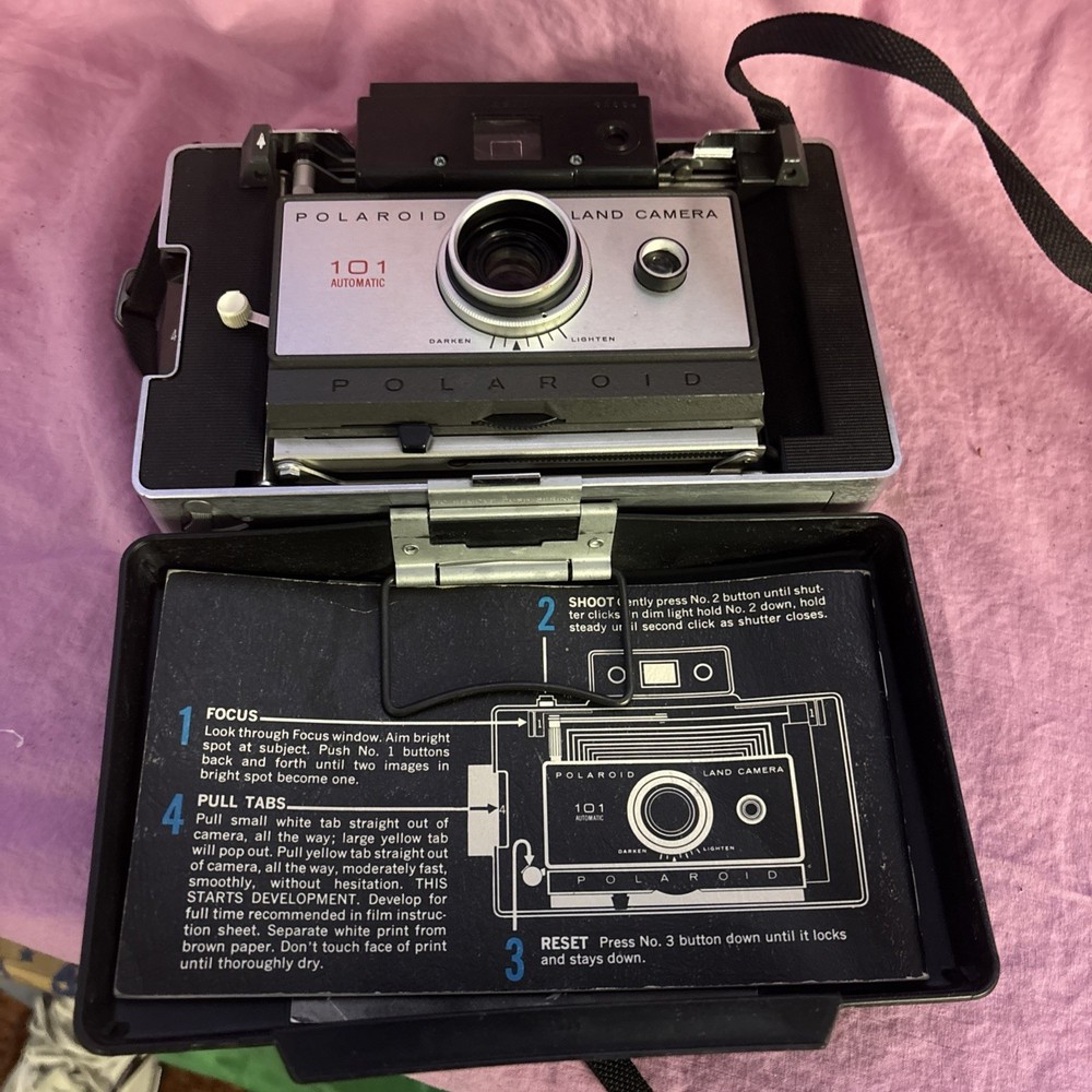 Polaroid Vintage Land Camera 101 Automatic Untested Free Shipping