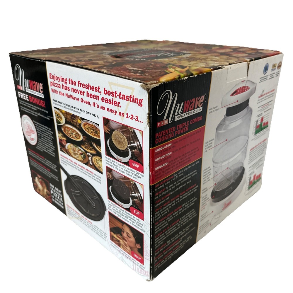 NuWave Infrared Oven Pro Plus Countertop Cooking System NEW w/Extender Ring READ