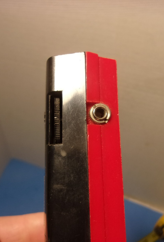 Vintage Red Transistor Handheld Plastic AM Radio Atlantic