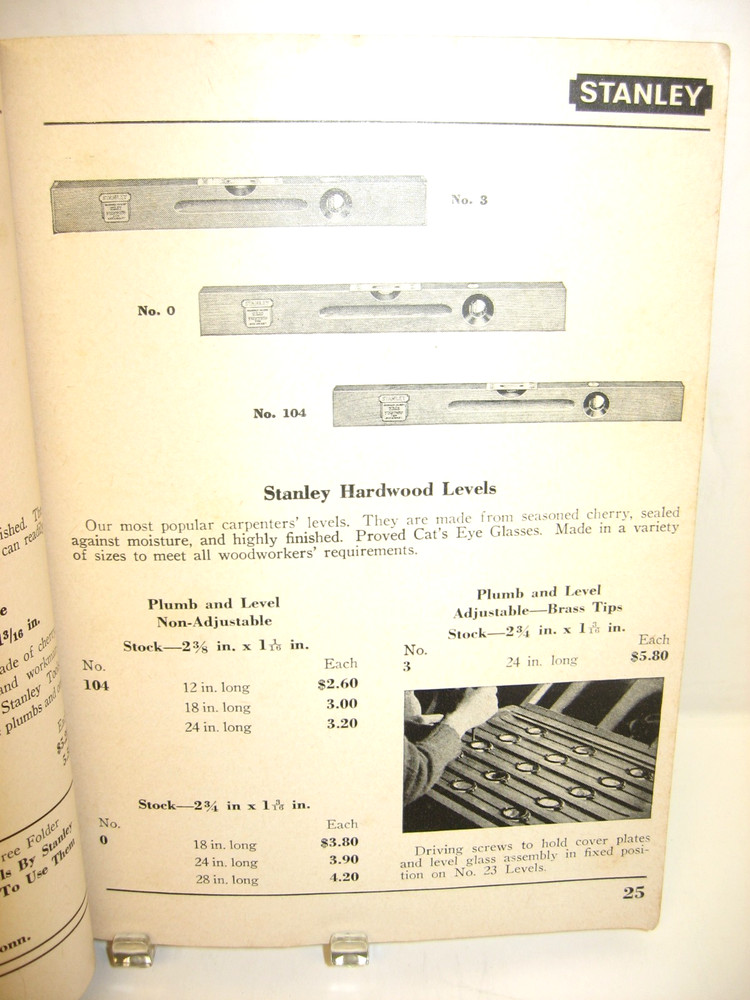 Vintage Stanley Catalog No. 34, 1955 Edition