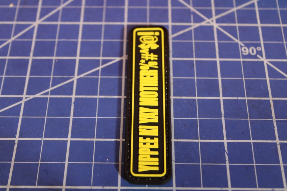 MORAL PATCH YIPPEE KI YA MOTHER %^^&*(&%%$ BRUCE WILLIS HOOK AND LOOP