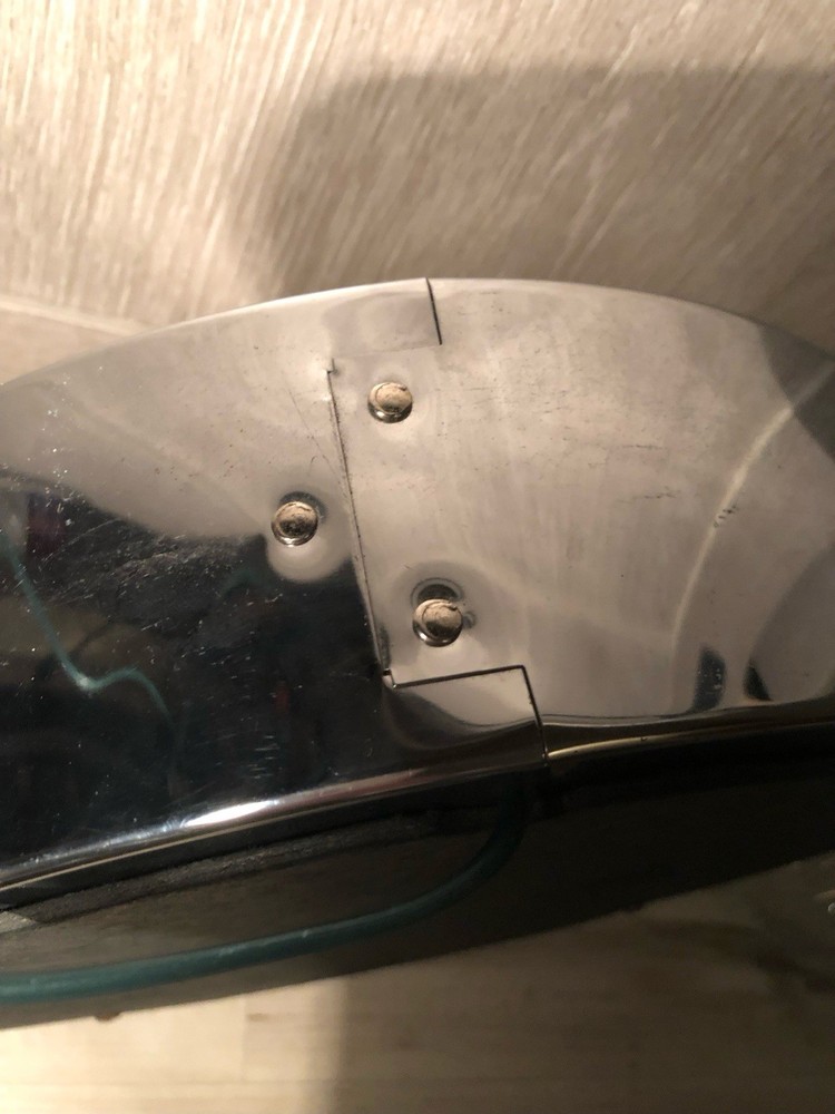 Vintage Mid Century Round Chrome Infinity Mirror Light