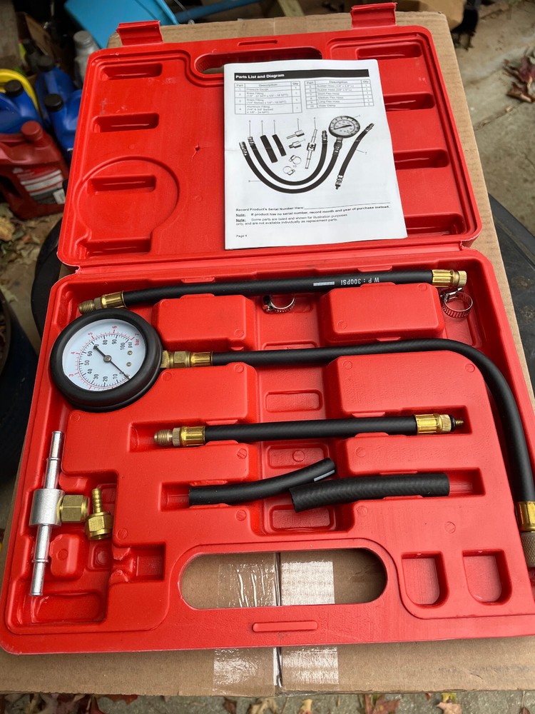 Fuel pressure test kit 8 piece