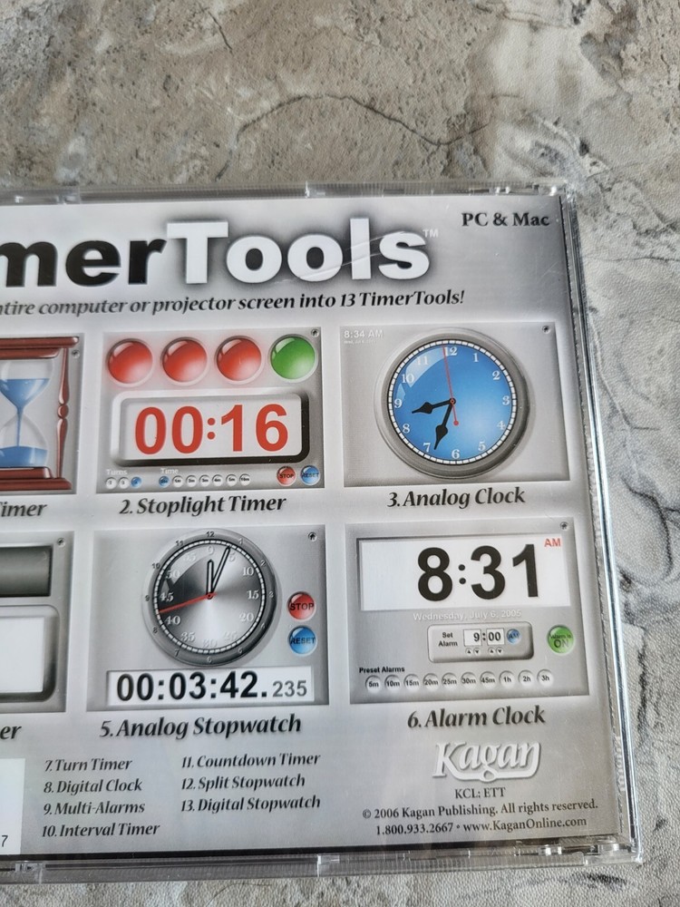 Kagan Decision Timer Tools V4.2 PC & Mac Interactive Whiteboard - New & Sealed