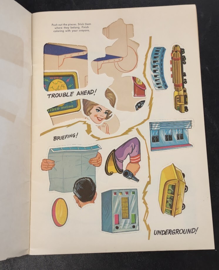 Whitman STINGRAY Sticker Fun Book Partially Used